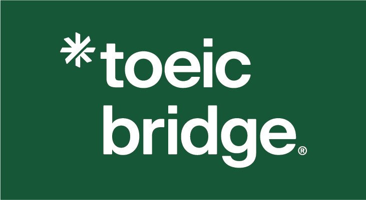 TOEIC Bridge logo block green